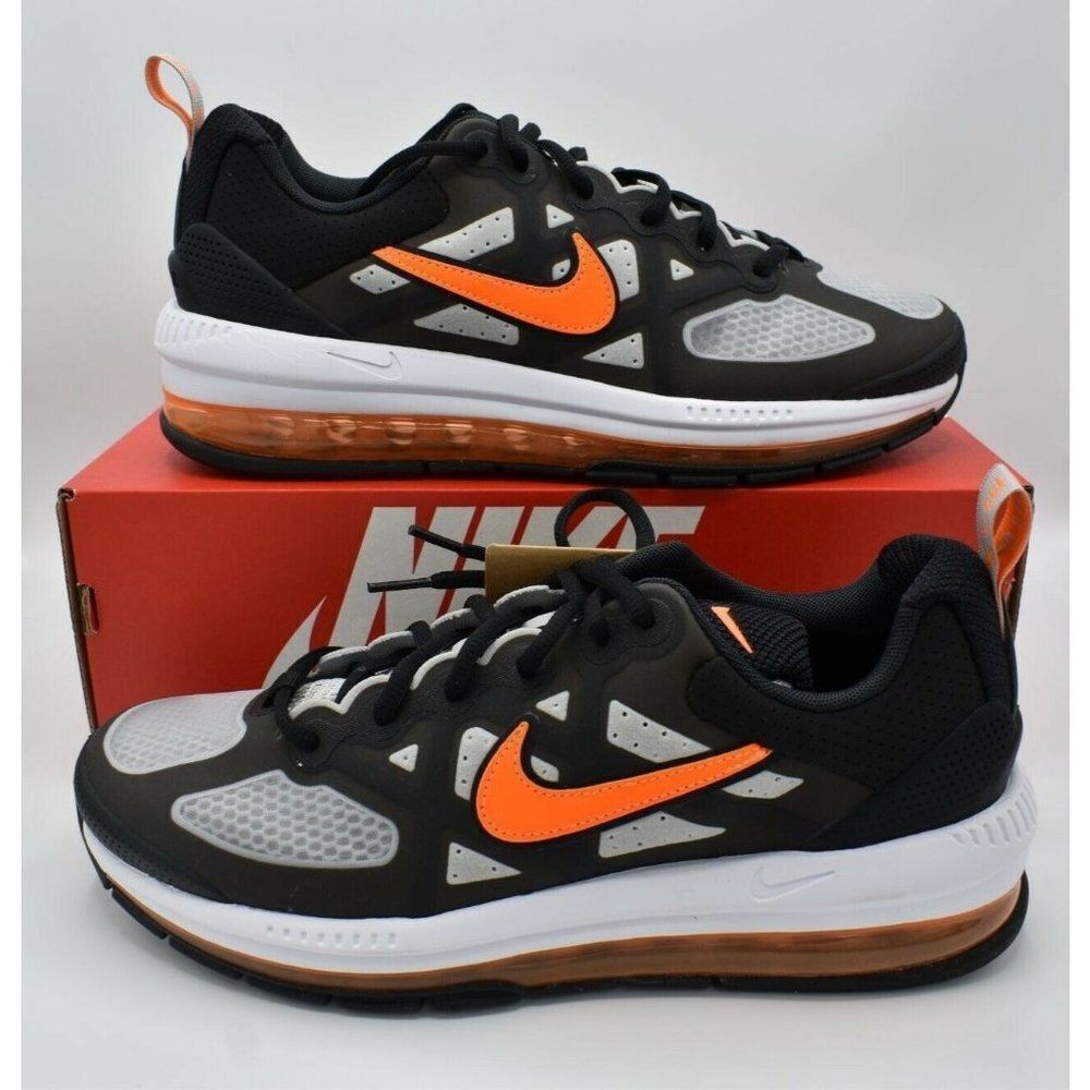 Nike Mens Size 11 Air Max Genome Orange Black Grey Fog Sneakers DB0249 002